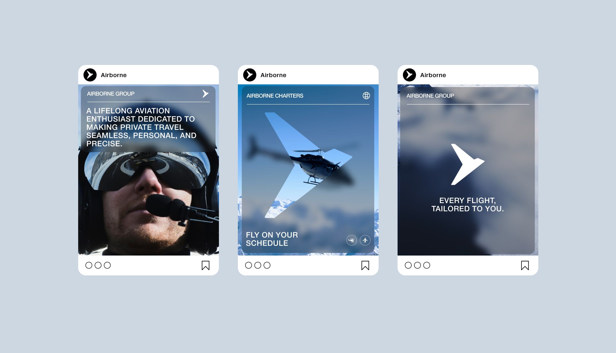 Airborne website design
