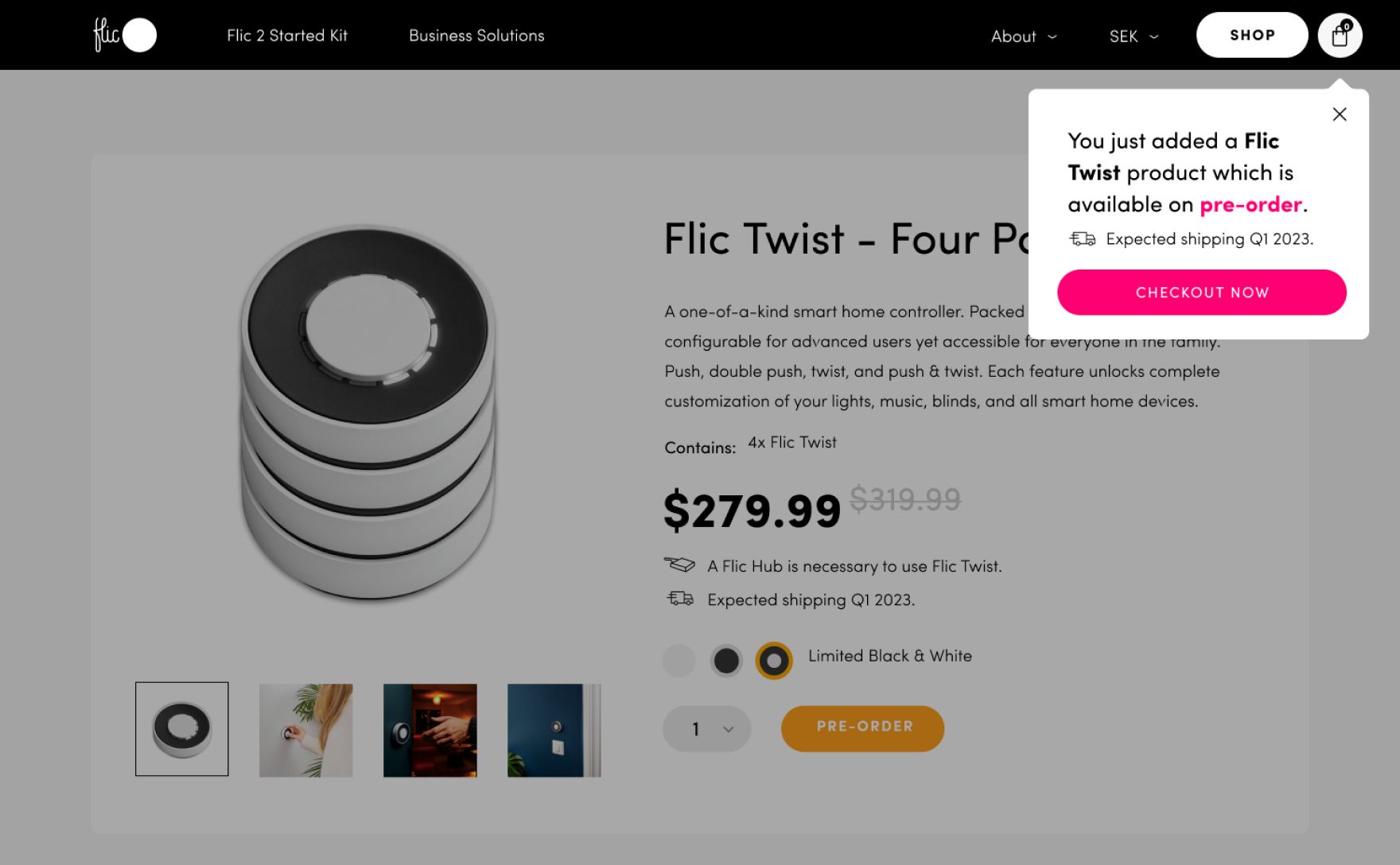 flic berättelsesida