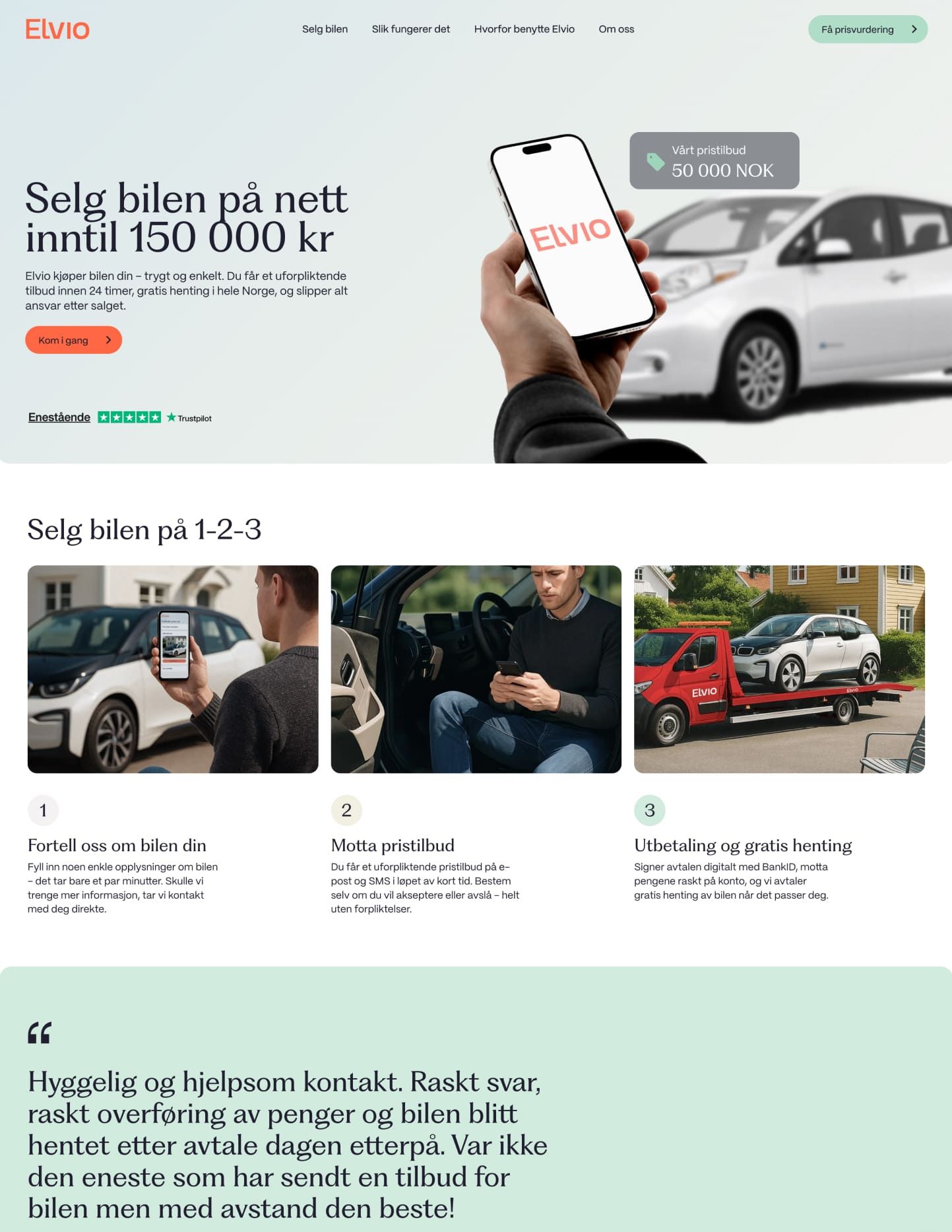 Elvio website design