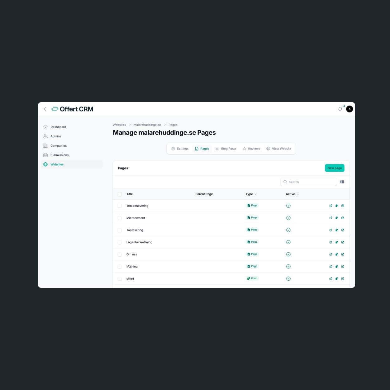 Offertproduktion webbdesign