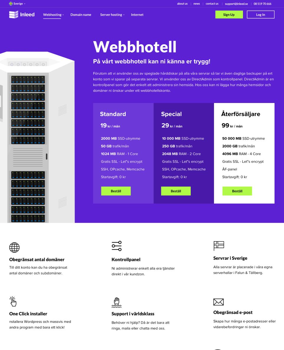 inleed berättelsesida